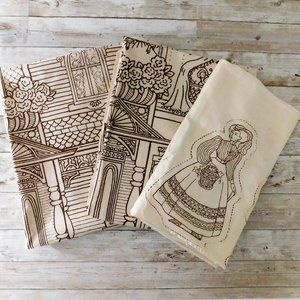 RARE Vintage 1978 Fabric Dollhouse and Dolls by Better Homes & Gardens